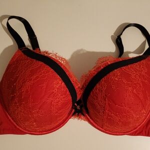 Elegant Red Lace Bra
